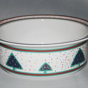Dansk Winterfest Vegetable Bowl | Christmas Porcelain Serving Bowl